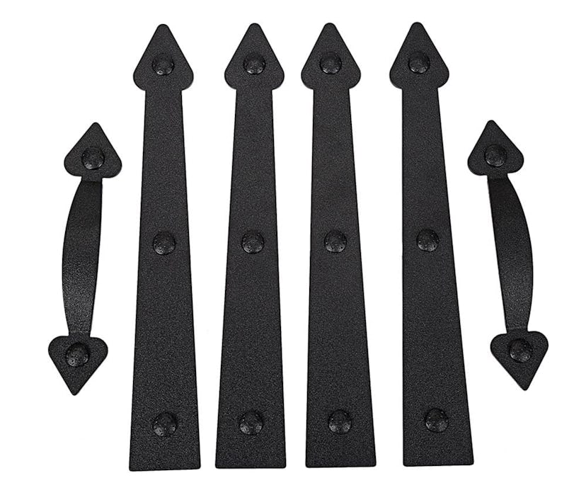 AntiqueSmith Magnetic Decorative Garage Hinges (6-Pieces)