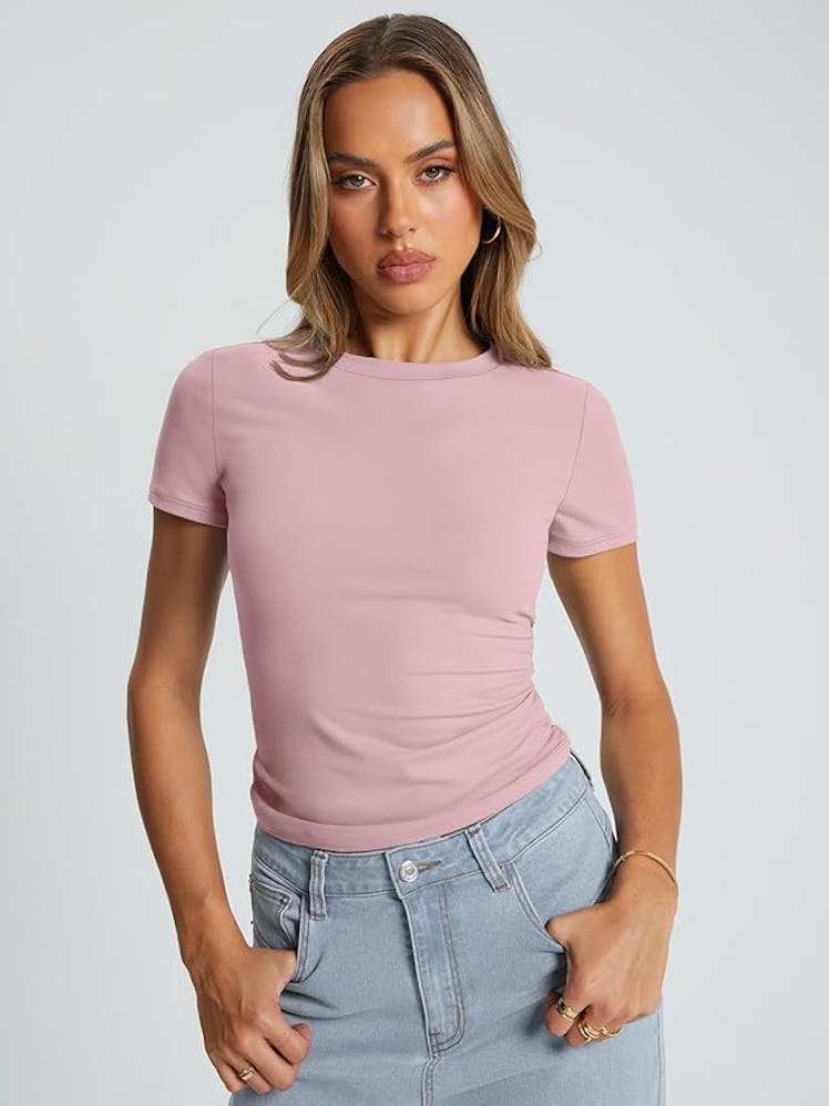 Trendy Queen Basic Short-Sleeve T-Shirt