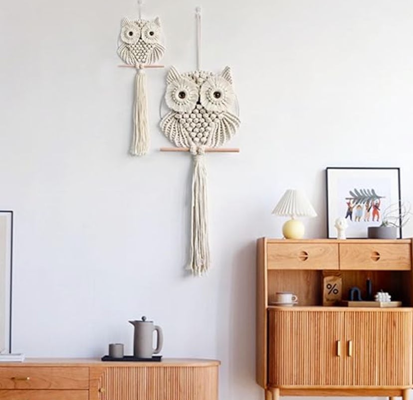 Achart Owl Macrame Wall Art 