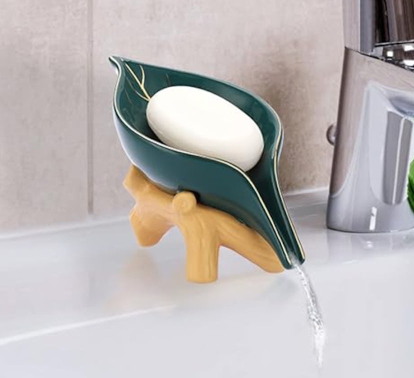 JUXYES Ceramic Soap Dish Holder