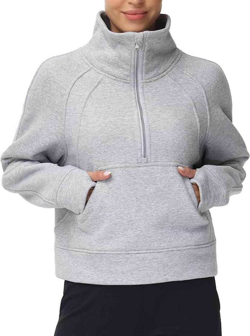 THE GYM PEOPLE Half-Zip Pullover Fleece