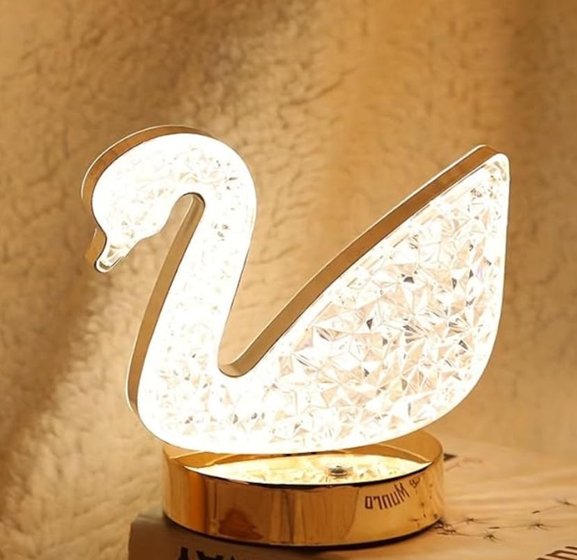 HPUFKOT Crystal Table Lamp