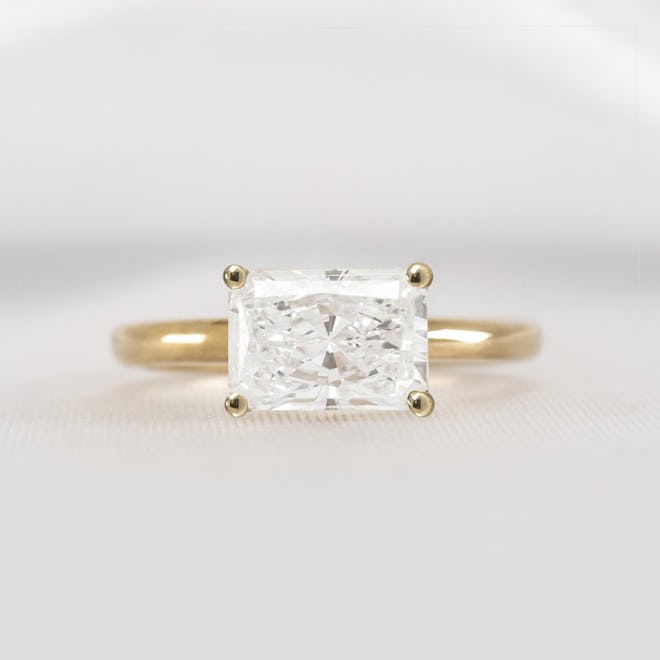 The Mia East West Diamond Engagement Ring