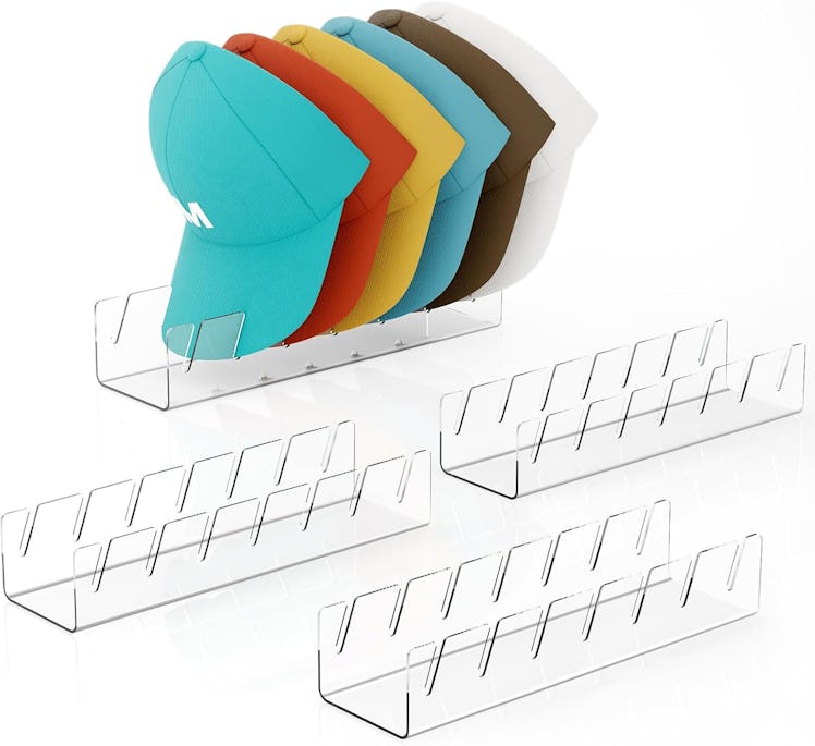 GoMaihe Hat Organizer for Baseball Caps (4-Pack)