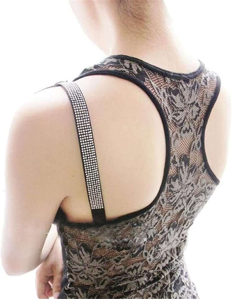 PQIQP Rhinestone Bra Shoulder Straps (3 Pairs)