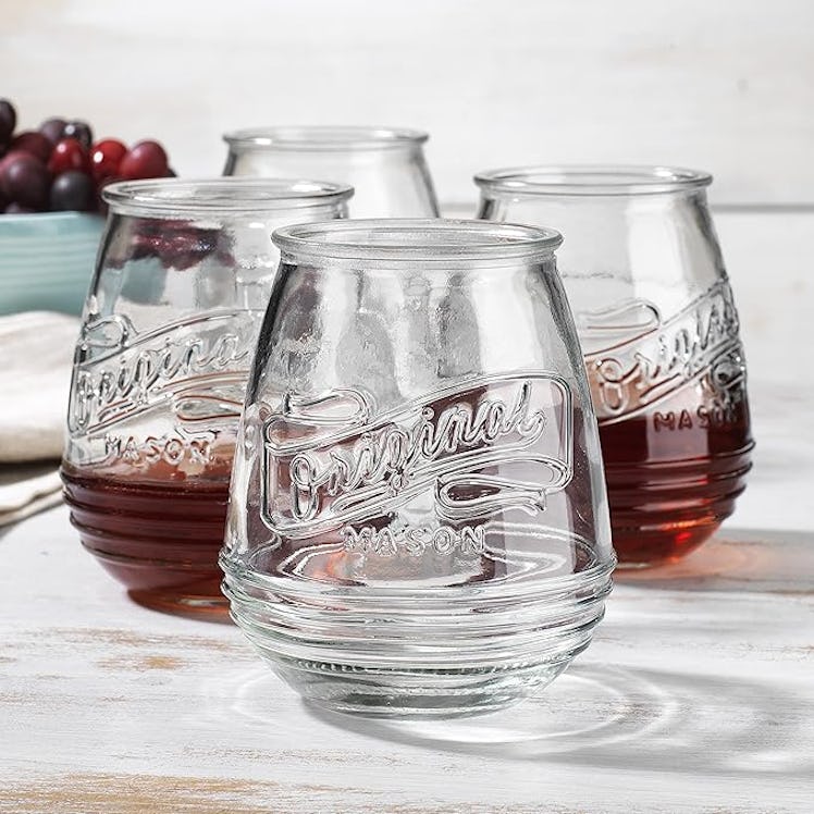 Glaver's Stemless Wine Glasses (4-Pack)