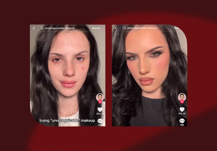 “Unrecognizable makeup” is trending on TikTok.