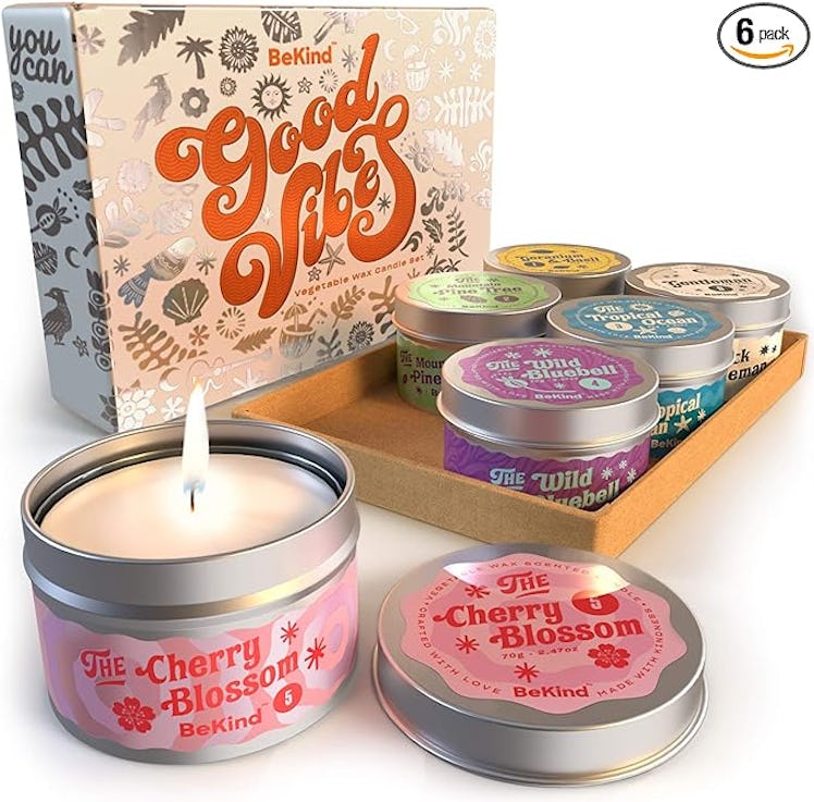 Bekind Good Vibes Scented Candle Set (6 Pieces)