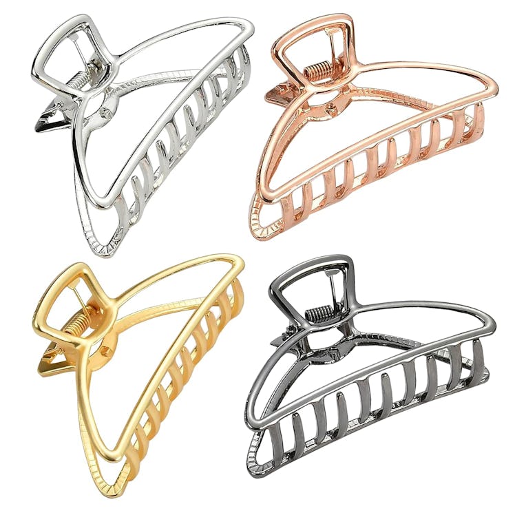  HH&LL Metal Hair Clips (4 Count)