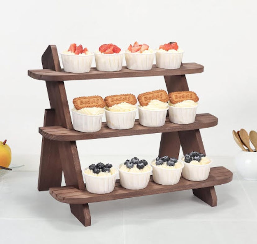 WHEARTED Tiered Wooden Display Riser