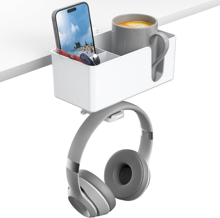 KDD 4-in-1 Clamp-On Under-Desk Storage Holder