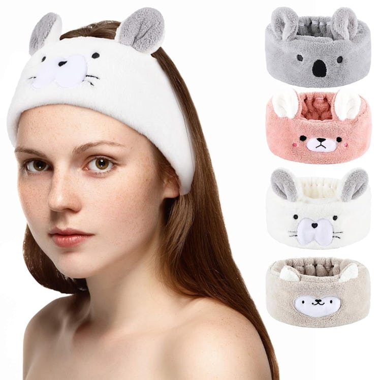 Chuangdi Animal Spa Headbands (4-Pack)