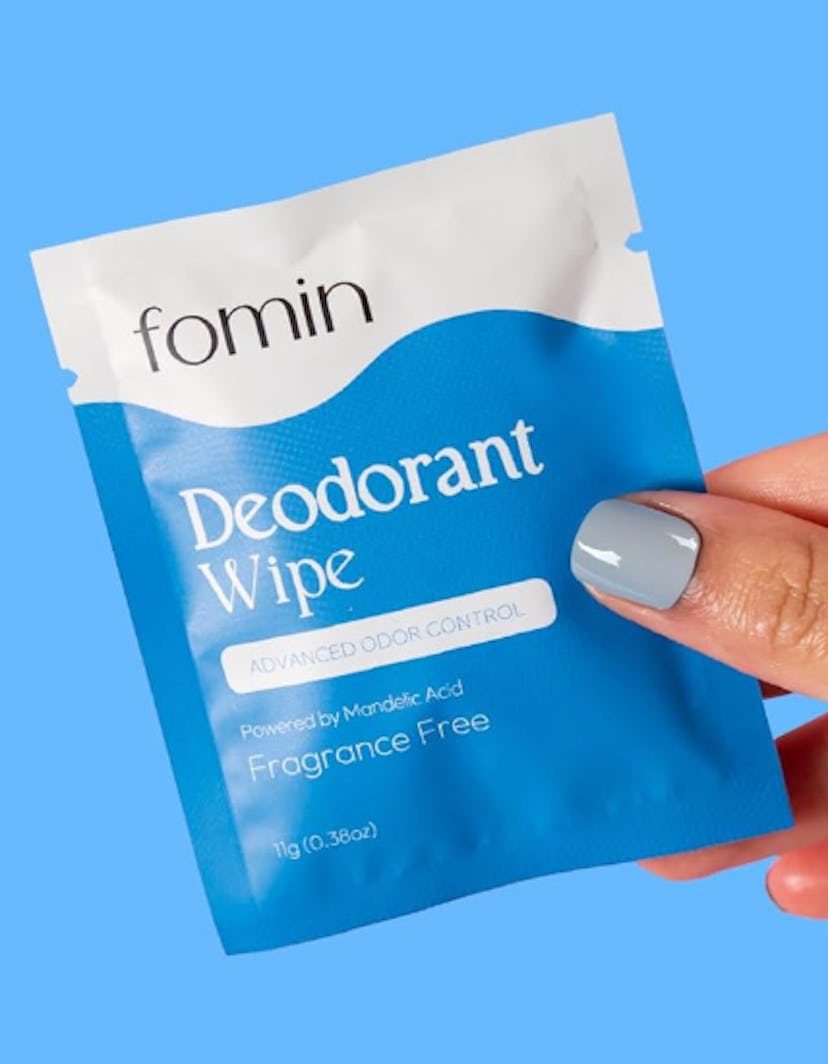 FOMIN Fragrance-Free Travel Deodorant Wipes (15 Count)