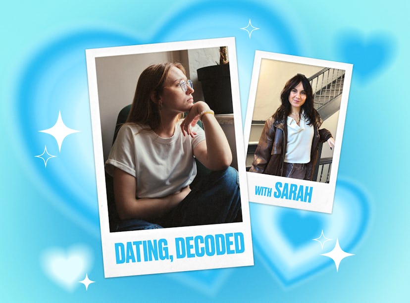 girl contemplating breaking up with her boyfriend; side-by-side with Elite Daily editor Sarah Ellis