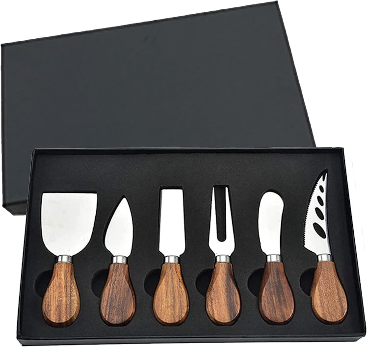 KT-GARY Bamboo Cheese Knives (6 Pieces)