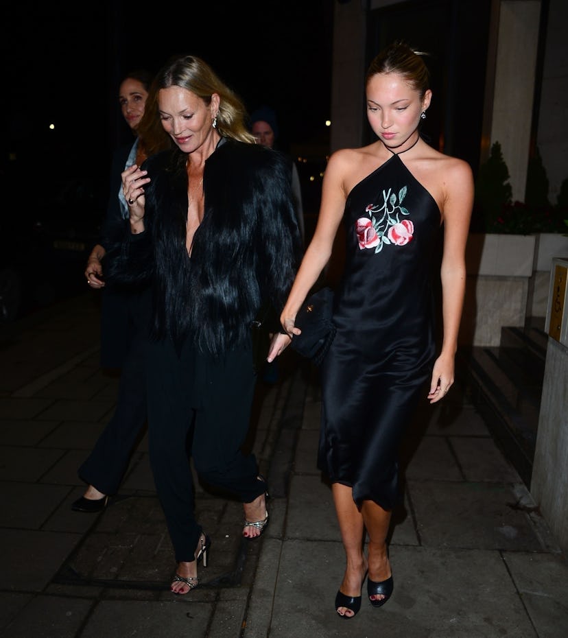 Kate and Lila Moss in London, January 16, 2025.