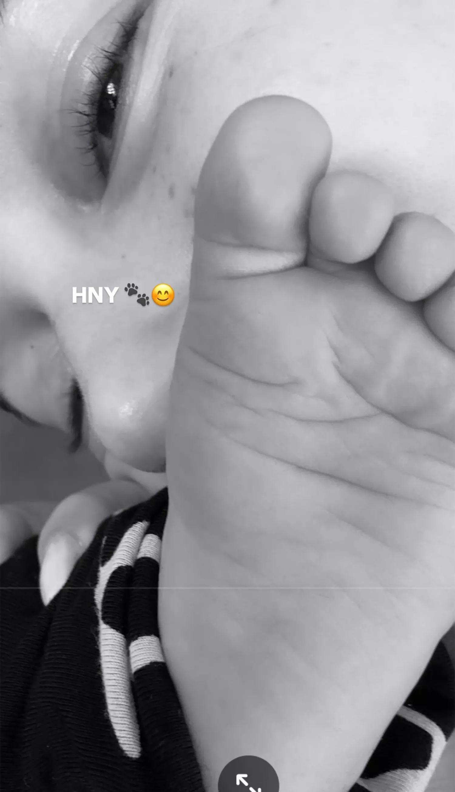 Hailey Bieber shows photo of son, Jack Blues.