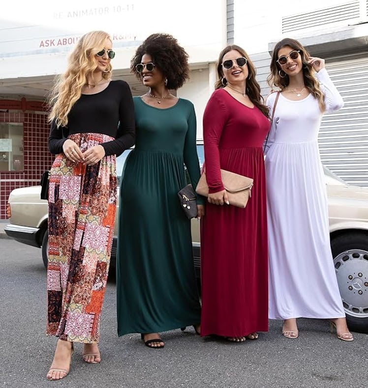 VIISHOW Long Sleeve Maxi Dress