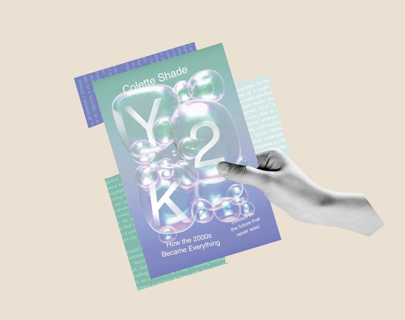 A hand holds the cover of Colette Shade's 'Y2K.'