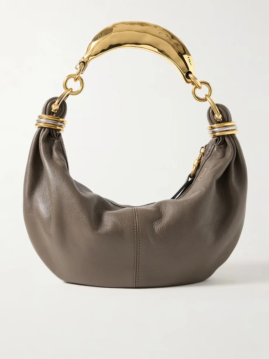 The Sculpted Edge Handbag – Cool Brown Chestnut