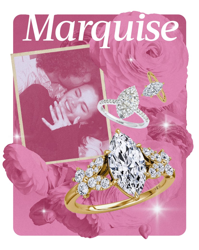 2025 engagement ring trend: marquise.