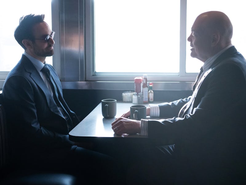 Charlie Cox and Vincent D'Oonofrio in Daredevil: Born Again