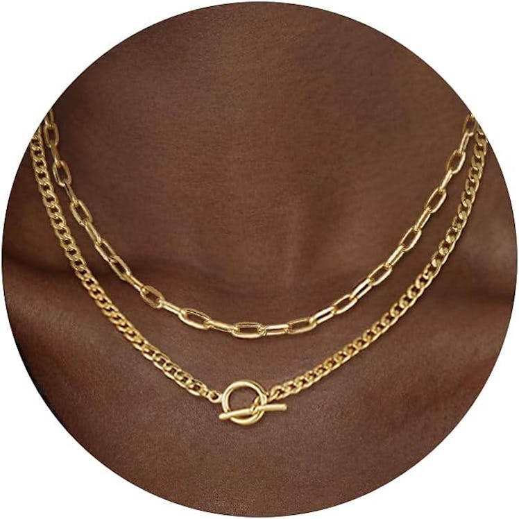 CHESKY Gold Layered Necklaces 