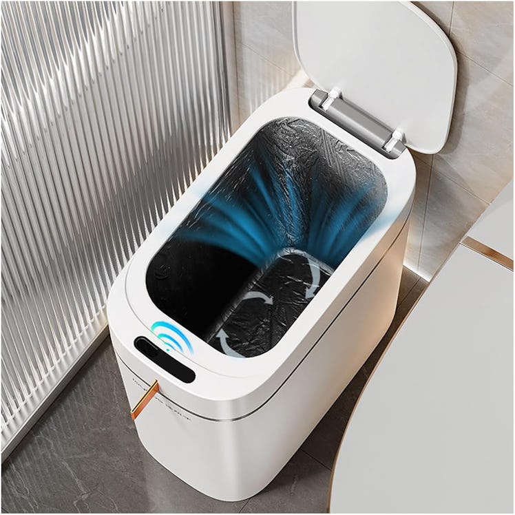 funest Motion Sensor Bathroom Trash Can with Lid