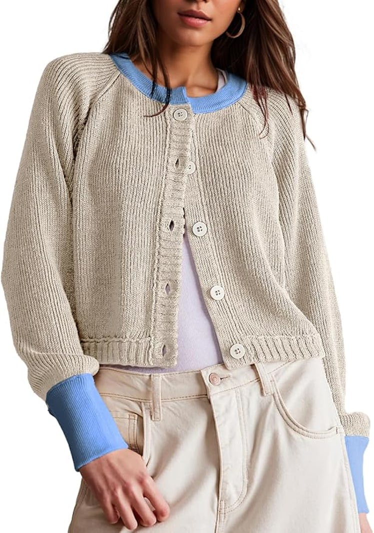 UNCLEAT Cropped Cardigan Sweater