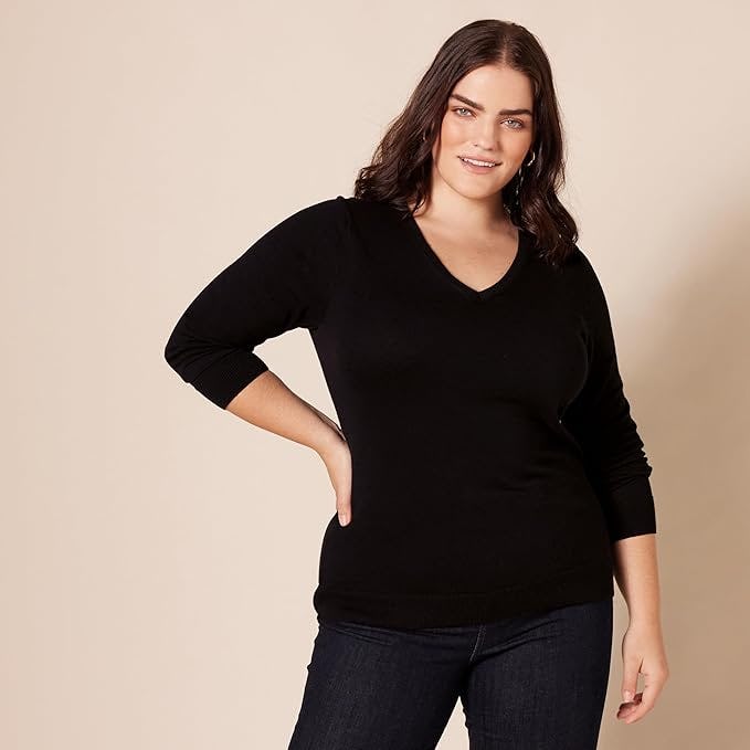 Amazon Essentials Long-Sleeve V-Neck Sweater