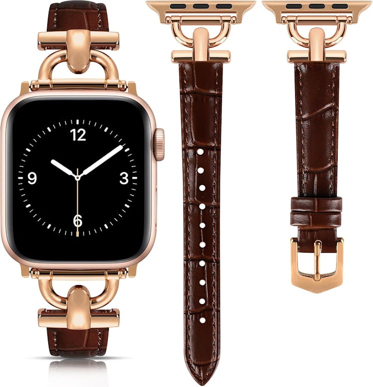 Mxiixnai Apple Watch Leather Band