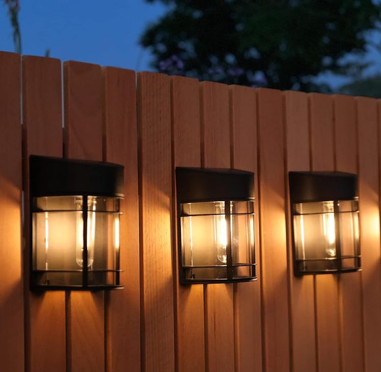 DOESLAG Solar Fence Lights (4-Pack)