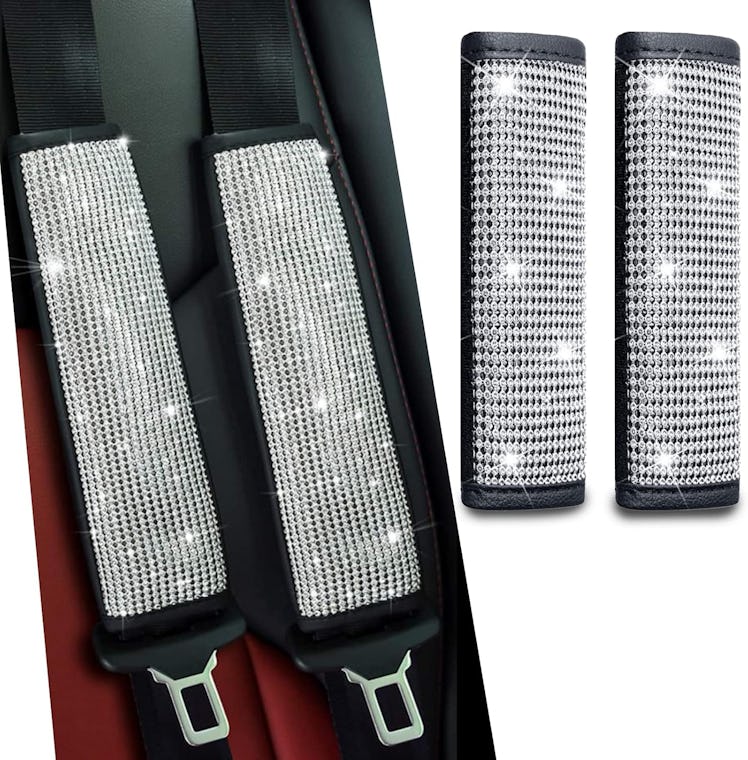  JDDRY Bling Seat Belt Covers (2-Pack)