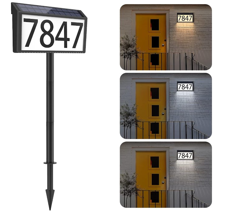 MAXvolador Solar Powered Address Sign