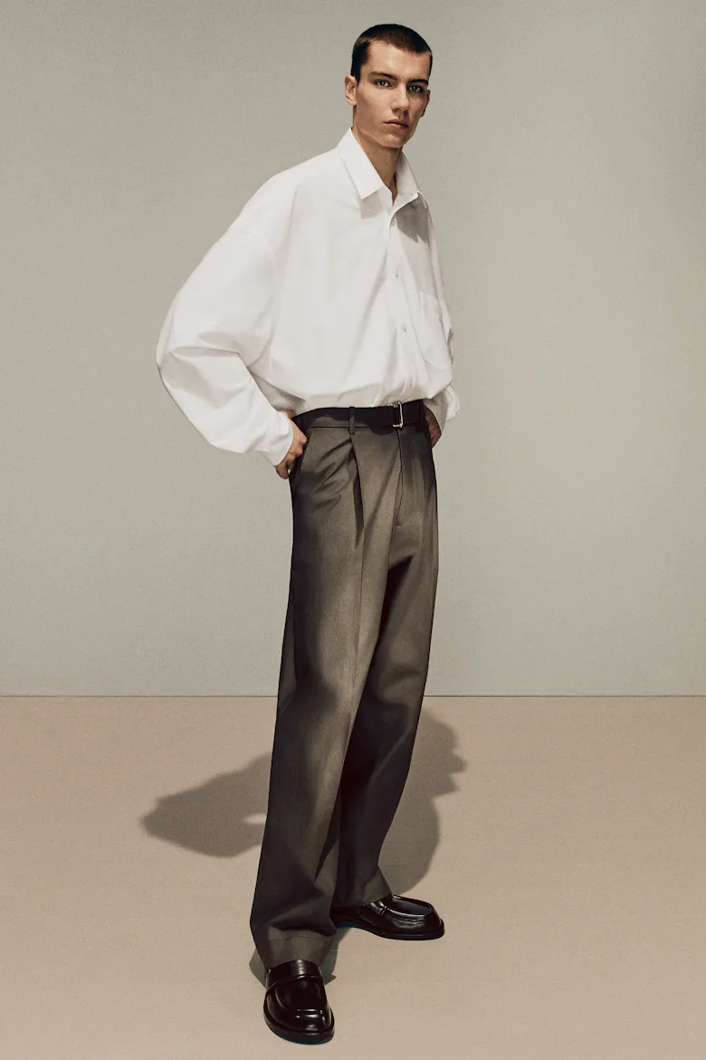 a look from acne fall 2025 men's collection