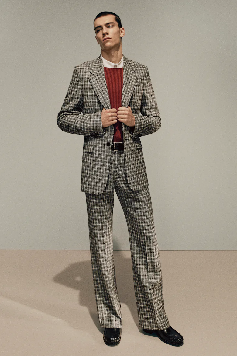 a look from acne fall 2025 men's collection