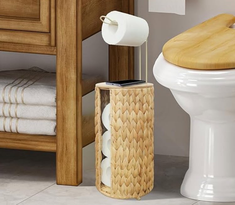 Coeusy Wicker Toilet Paper Storage