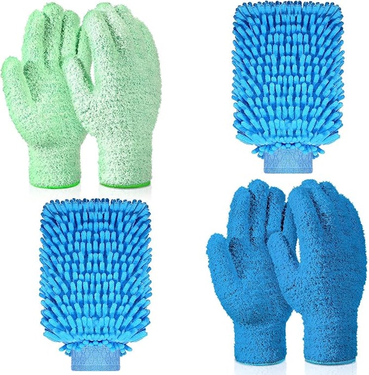 Potchen Microfiber Dusting Glove Set (6 Pieces)