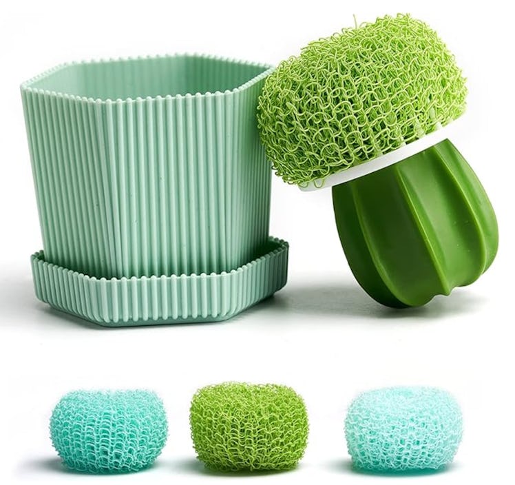 Sirensky Mini Cactus Dish Brush 