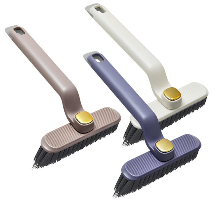 Hoapavi 3-In-1 Multi-Function Hard Bristle Crevice Cleaning Brush