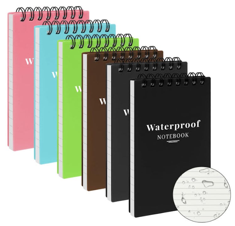 wavamala Waterproof Pocket Notebooks (6-pack)