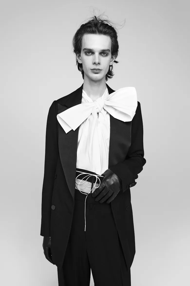 a look from dries van noten men's fall 2025 collection