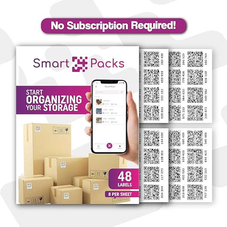 SmartPacks QR Code Stickers (48-Pack)