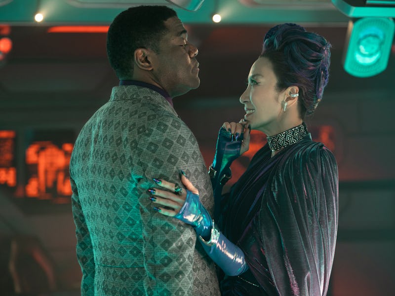 Sam Richardson as Quasi and Michelle Yeoh as Georgiou in Star Trek: Section 31,