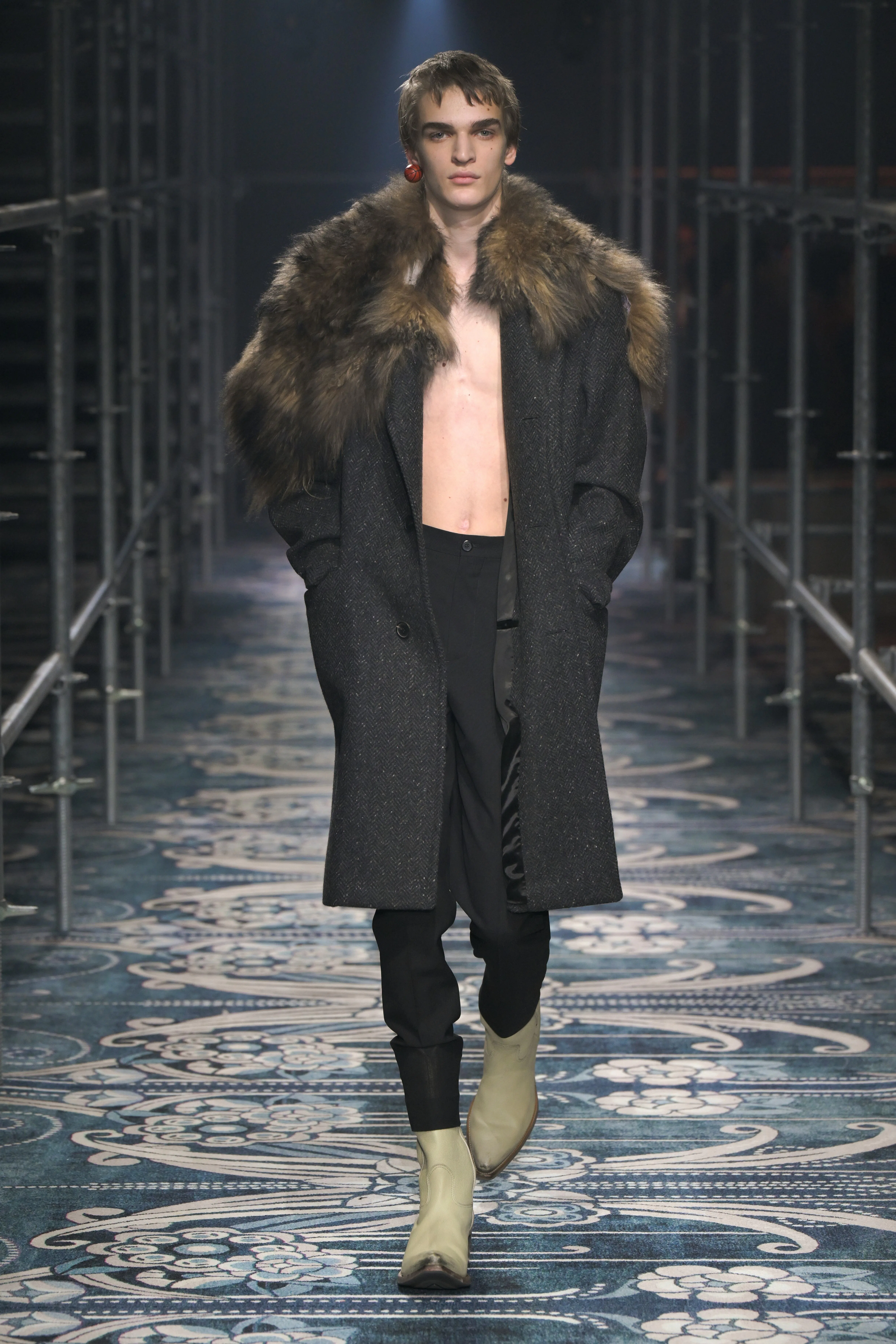 a look from prada men's fall 2025 collection