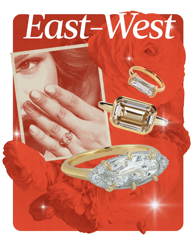 2025 engagement ring trend: east-west.