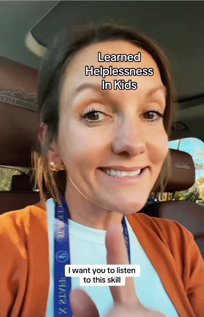 Use This Mom's Method To Combat Learned Helplessness In Your Kids