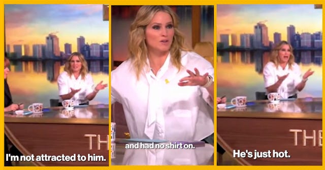 'The View' host Sarah Haines repeatedly called her dad hot and people had thoughts.