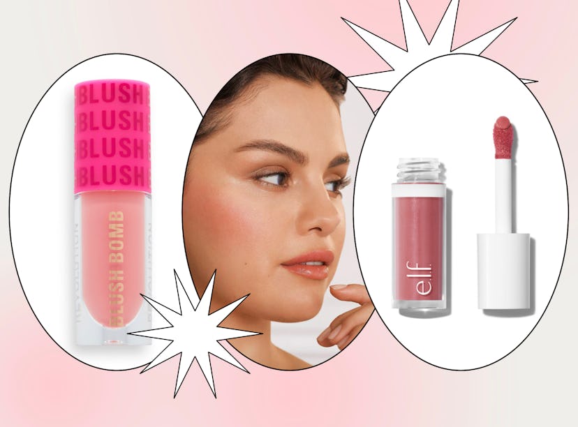 Selena Gomez and Rare Beauty blush dupes