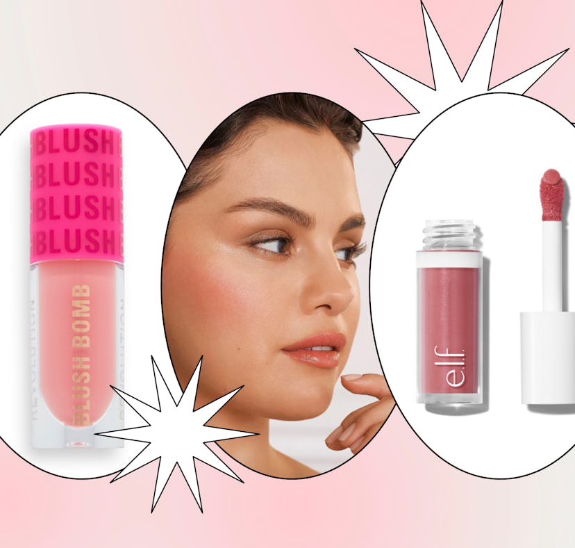 Selena Gomez and Rare Beauty blush dupes